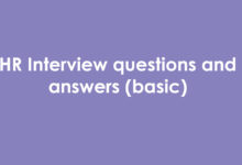 HR Interview questions and answers (basic)
