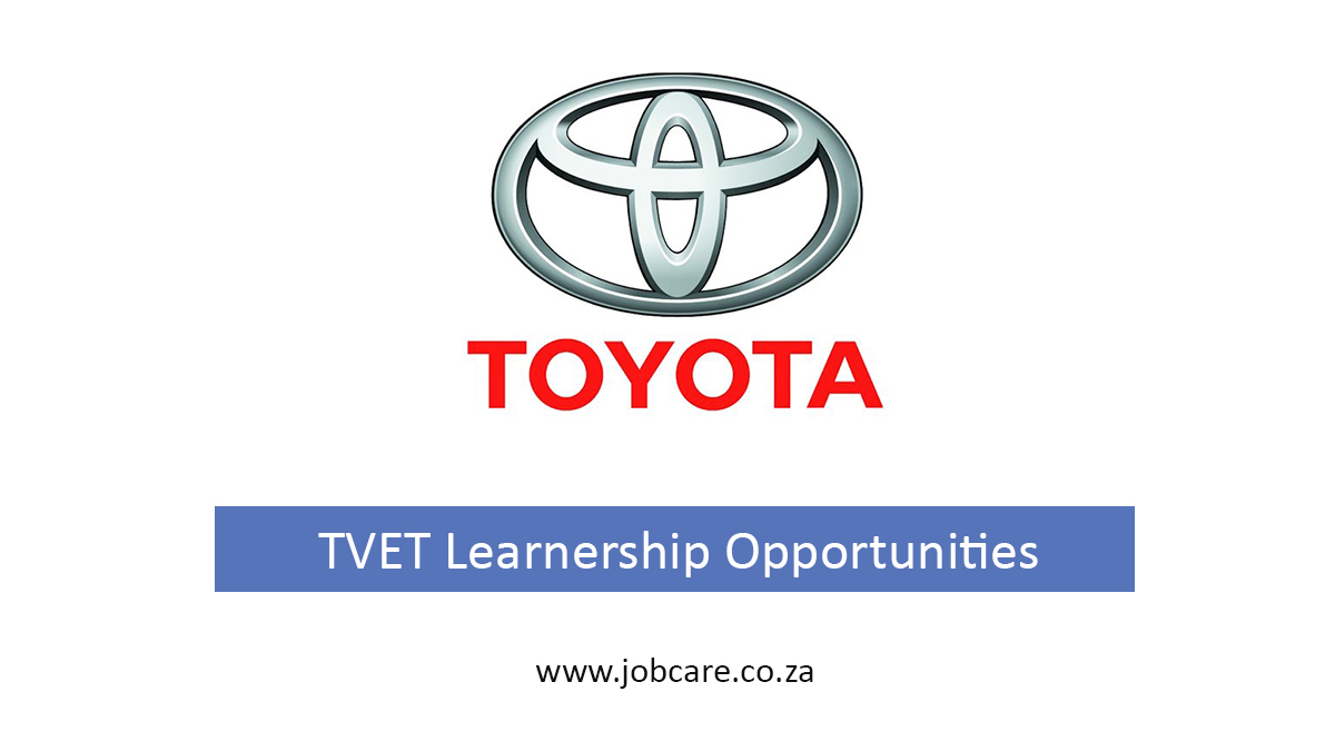Interesting TVET Learnership Opportunities at Toyota
