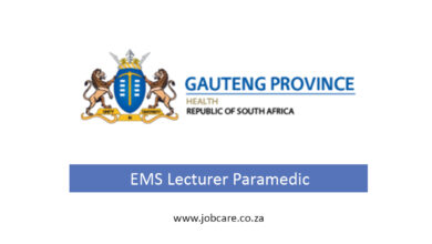 Lebone College of Emergency Care is hiring EMS Lecturer Paramedic
