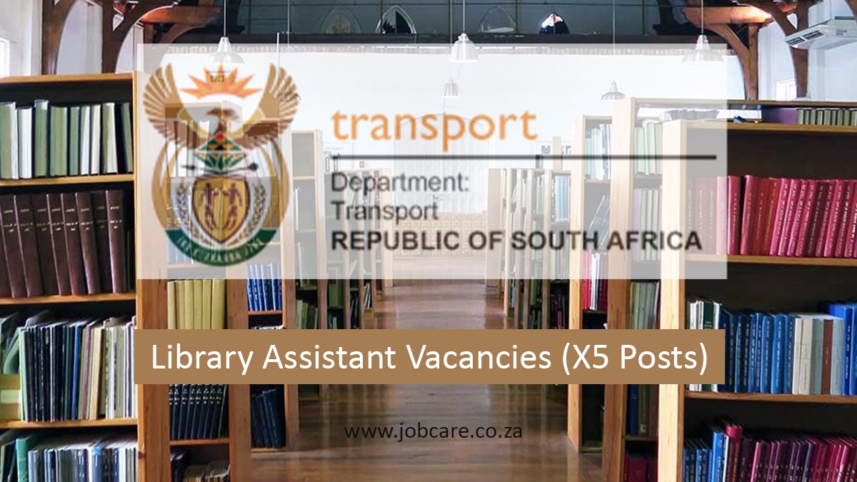 Library Assistant Vacancies (X5 Posts) at Department of Sport, Apply
