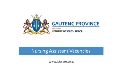 Nursing Assistant Vacancies (X14 Posts) at Department of Health