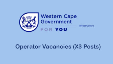 Operator Vacancies (X3 Posts) at Department of Infrastructure