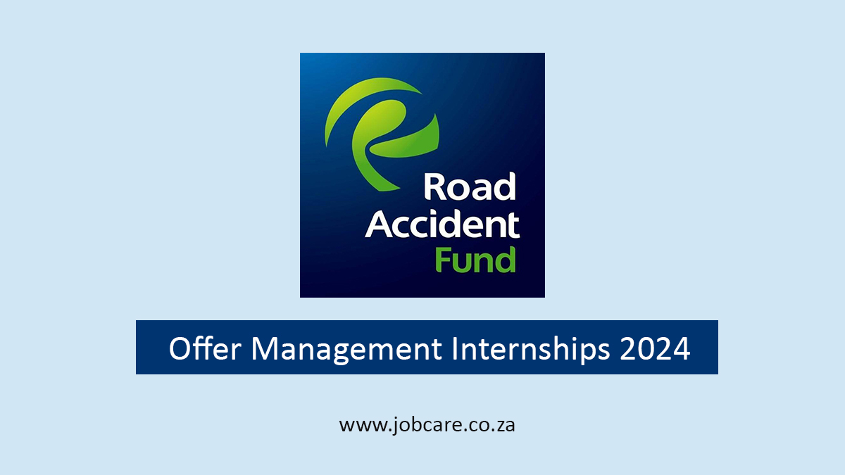 Road Accident Fund Offer Management Internships 2024