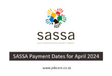 SASSA Payment Dates for April 2024