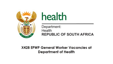 X428 EPWP General Worker Vacancies at Department of Health