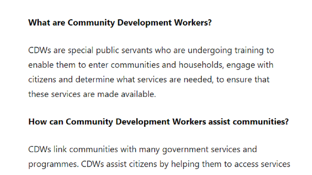 Community Development Worker Vacancies at COGTA