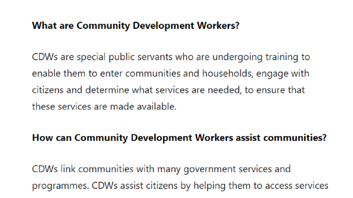 Community Development Worker Vacancies at COGTA