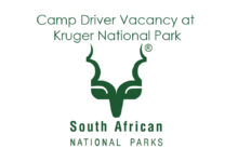 Camp Driver Vacancy at Kruger National Park