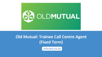 Old Mutual: Trainee Call Centre Agent (Fixed Term)