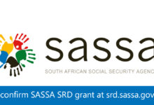 Reconfirm SASSA SRD grant at srd.sassa.gov.za