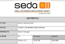 SEDA is recruiting Branch Administrator (Gauteng)