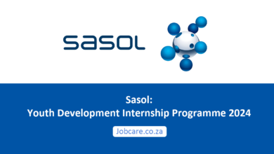 Sasol: Youth Development Internship Programme 2024