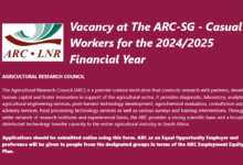 Vacancy at The ARC-SG - Casual Workers for the 2024/2025