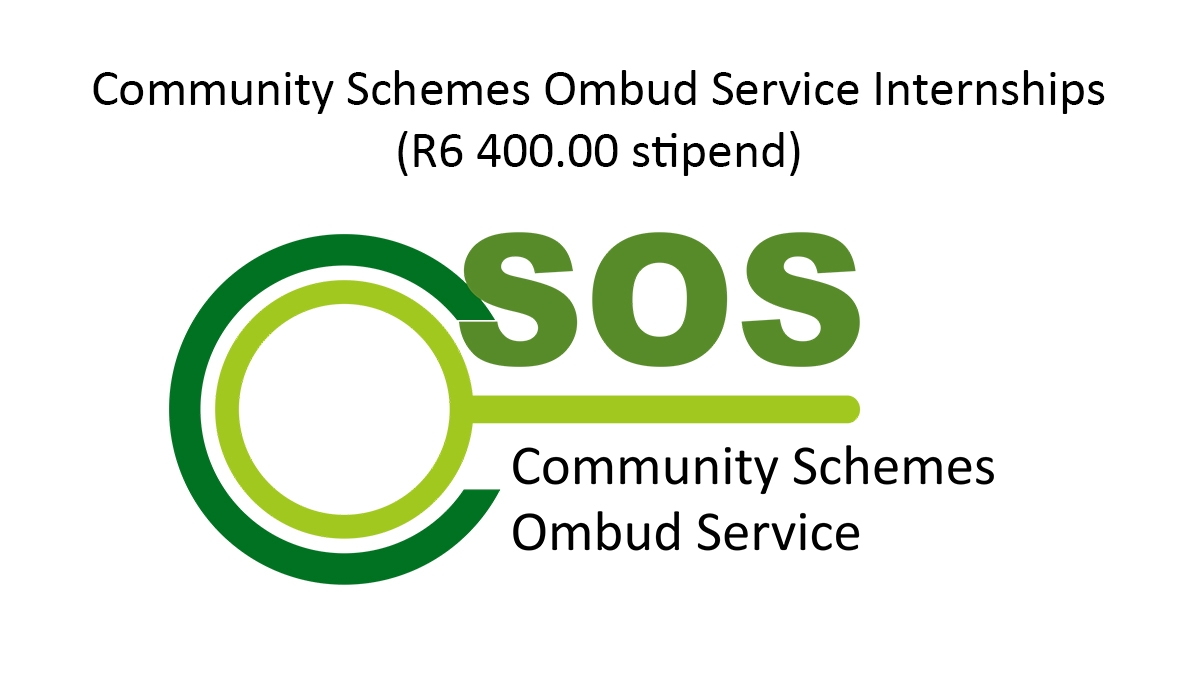 Community Schemes Ombud Service Internships (R6 400.00 stipend)