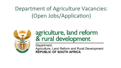 Department of Agriculture Vacancies: Open Jobs/Application