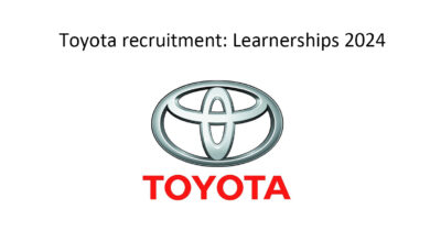 Toyota recruitment: Learnerships 2024