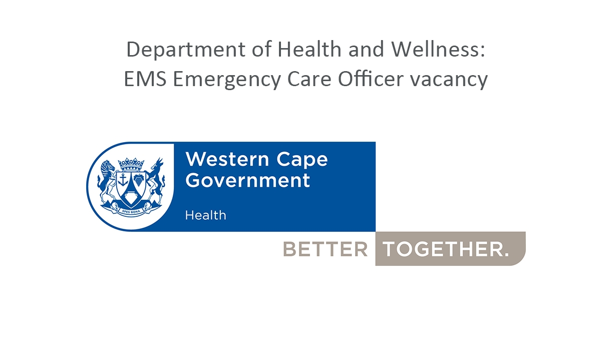 Department of Health and Wellness: EMS Emergency Care Officer vacancy