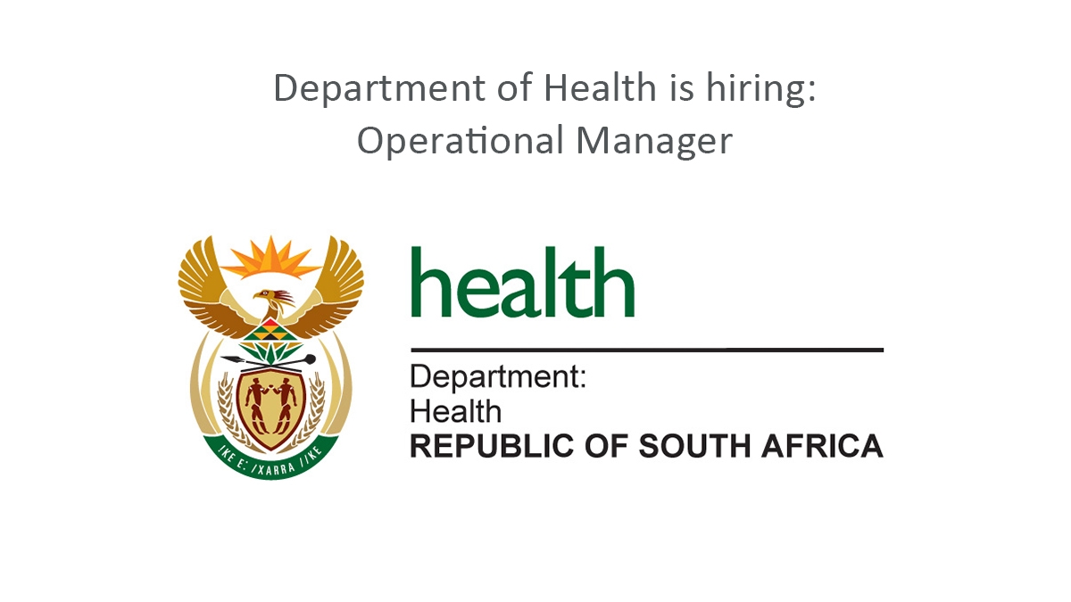 Department of Health is hiring: Operational Manager