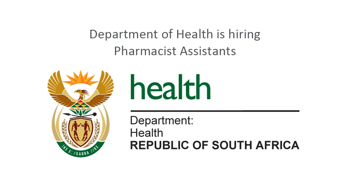Department of Health is hiring Pharmacist Assistants