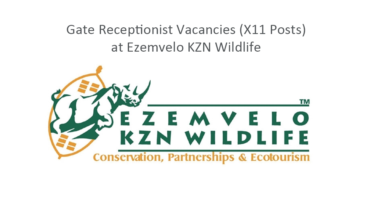 Gate Receptionist Vacancies (X11 Posts) at Ezemvelo KZN Wildlife