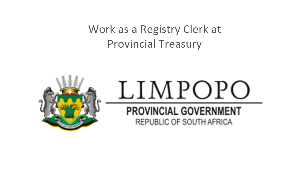 Work as a Registry Clerk at Provincial Treasury