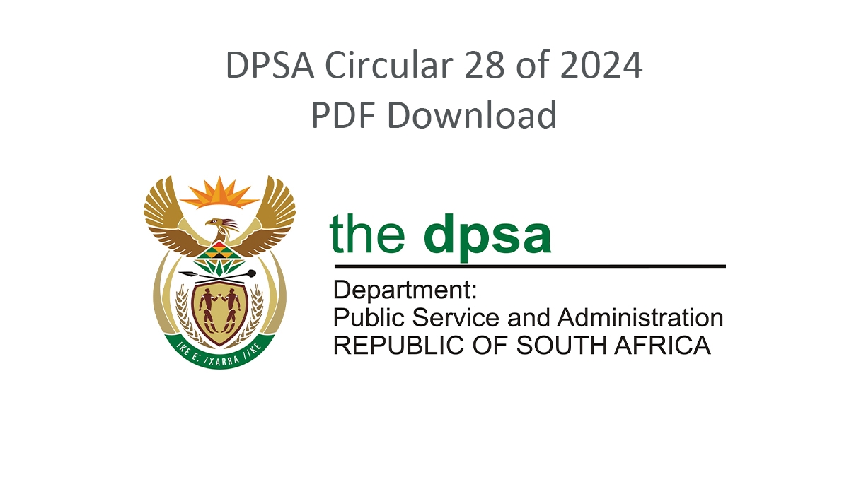 DPSA Circular 28 of 2024 PDF Download