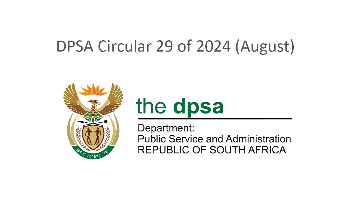 DPSA Circular 29 of 2024 (August)