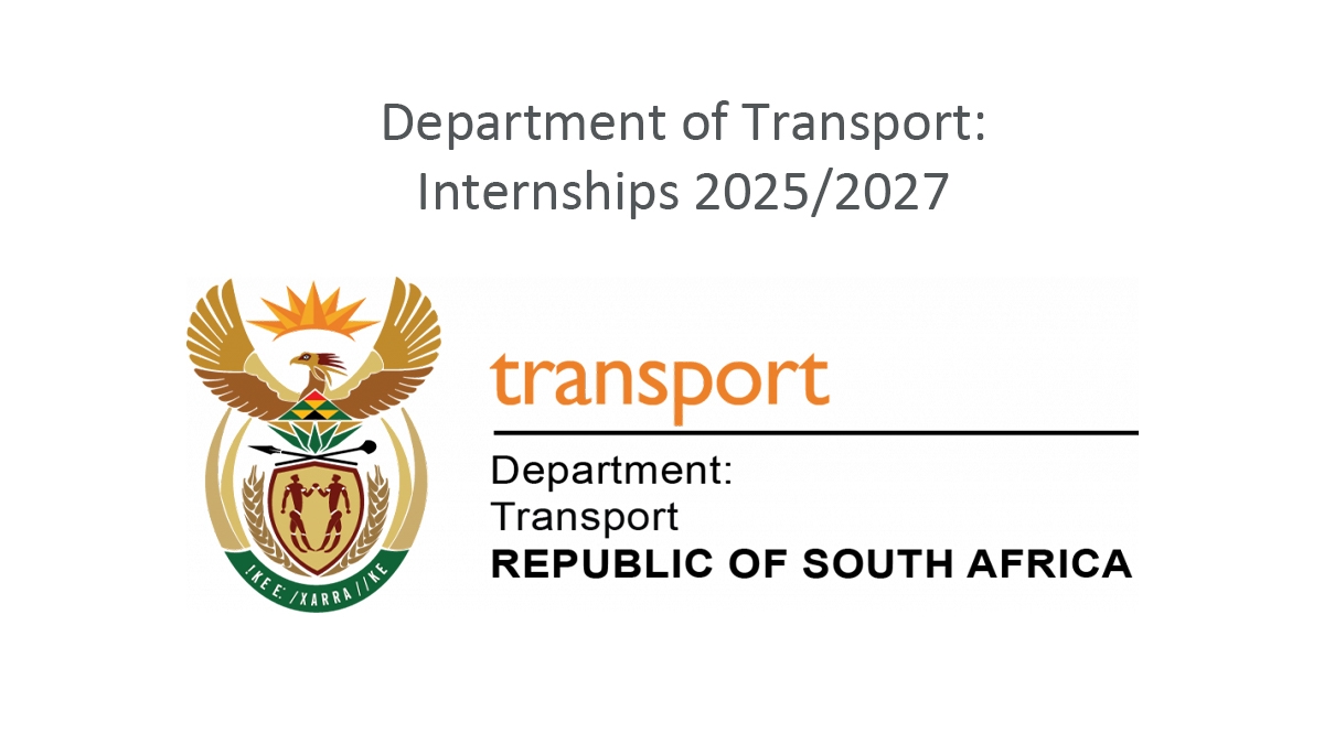Department of Transport: Internships 2025/2027