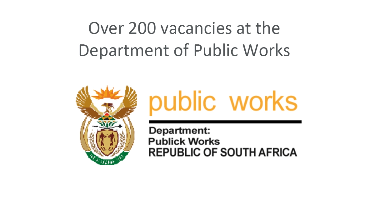 Over 200 vacancies at the Department of Public Works