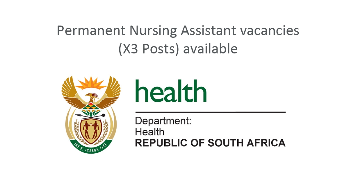 Permanent Nursing Assistant vacancies (X3 Posts) available