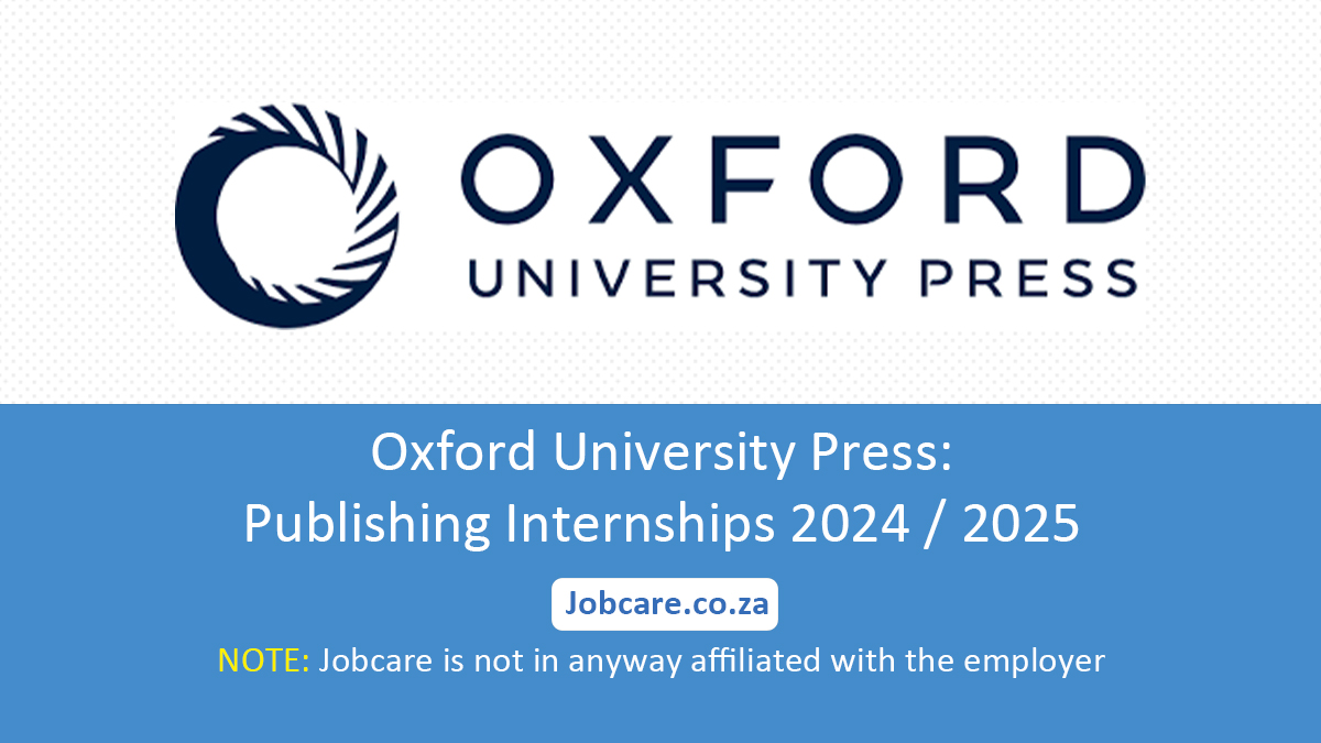Oxford University Press: Publishing Internships 2024 / 2025