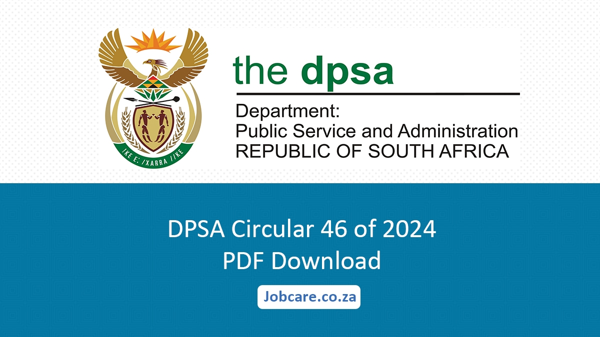 DPSA Circular 46 of 2024 PDF Download