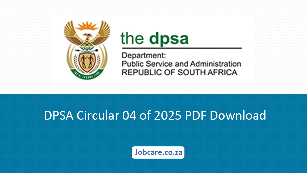 DPSA Circular 04 of 2025 PDF Download