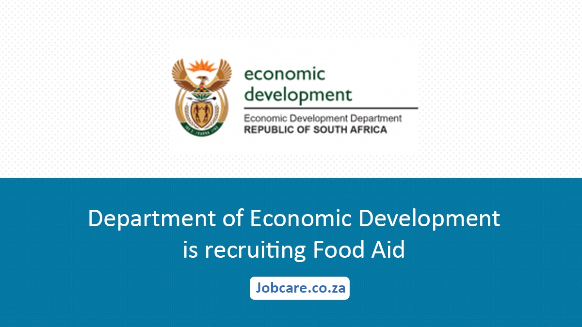 Department of Economic Development is recruiting Food Aid
