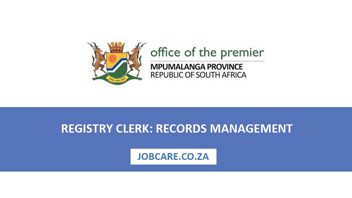 REGISTRY CLERK: RECORDS MANAGEMENT AND AUXILIARY SERVICES