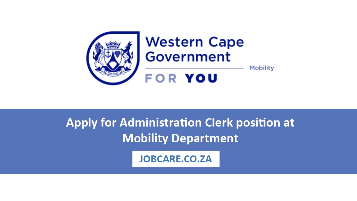 Apply for Administration Clerk position at Mobility Department