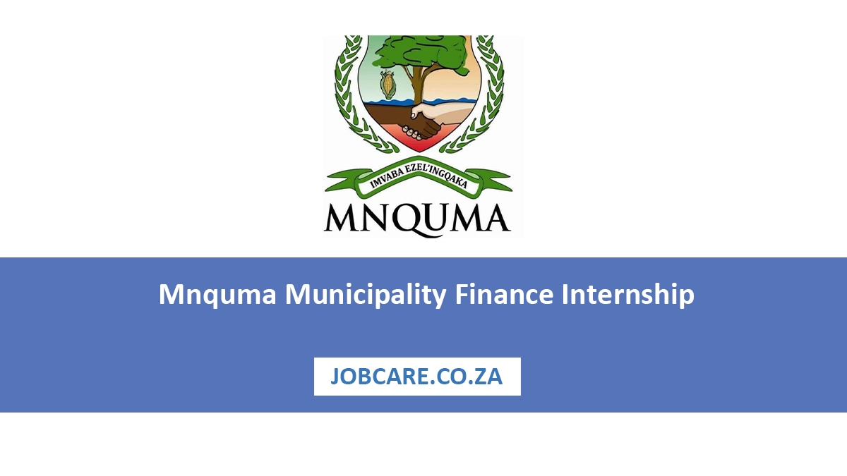 Mnquma Municipality Finance Internship