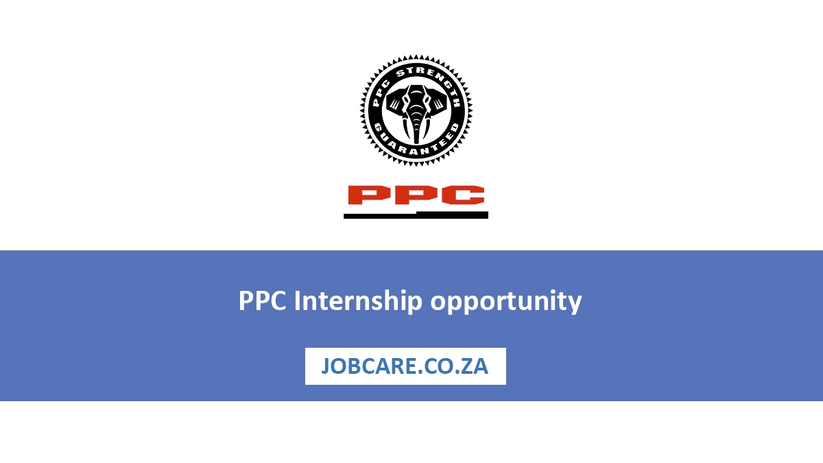 PPC Internship opportunity for young South Africans