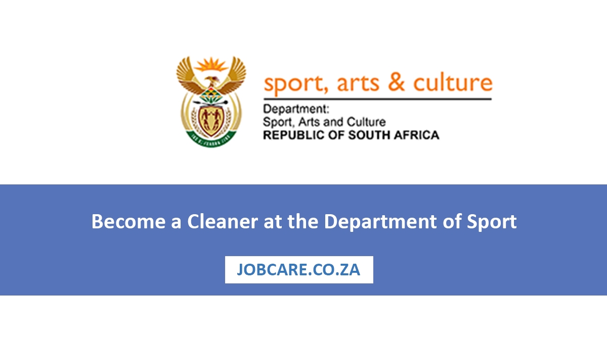 Become a Cleaner at the Department of Sport