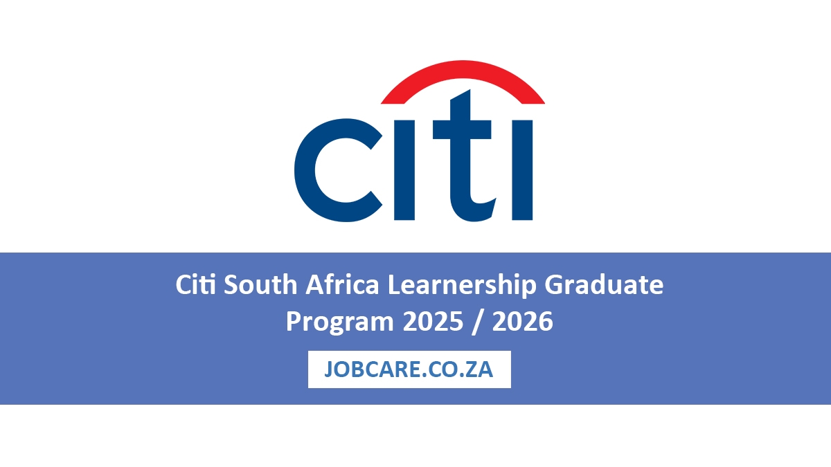 Citi South Africa Learnership Graduate Program 2025 / 2026