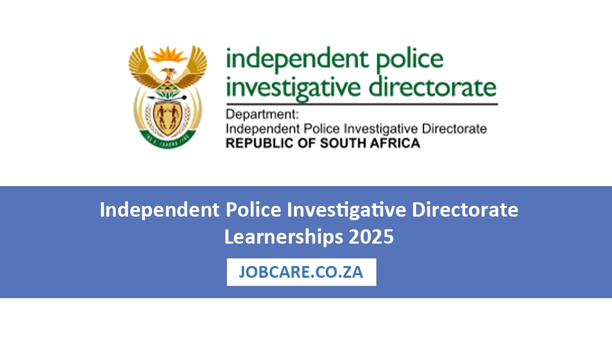 Independent Police Investigative Directorate Learnerships 2025
