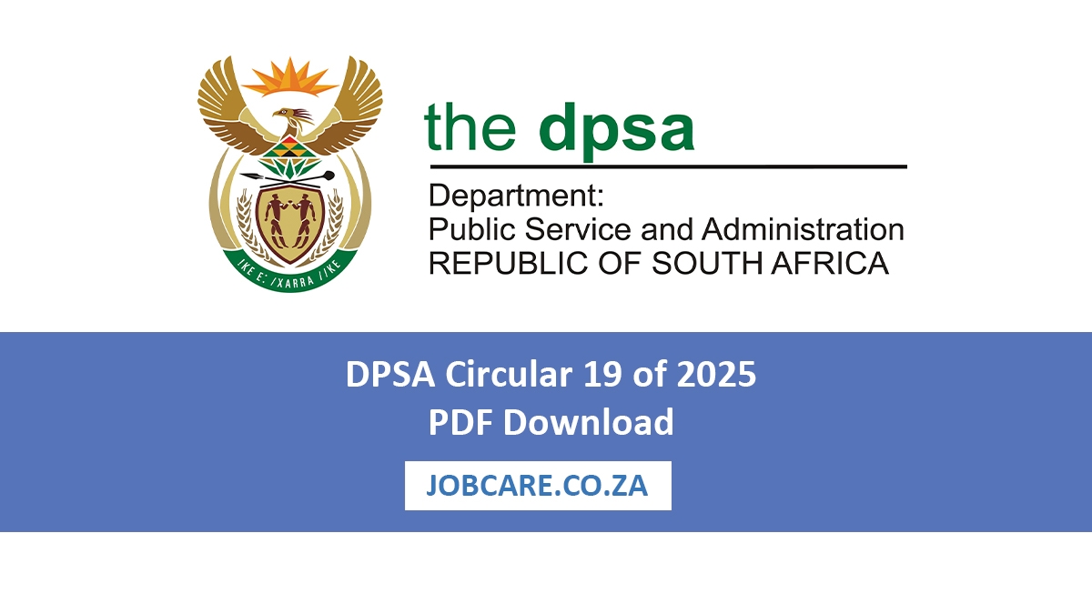 DPSA Circular 19 of 2025 PDF Download