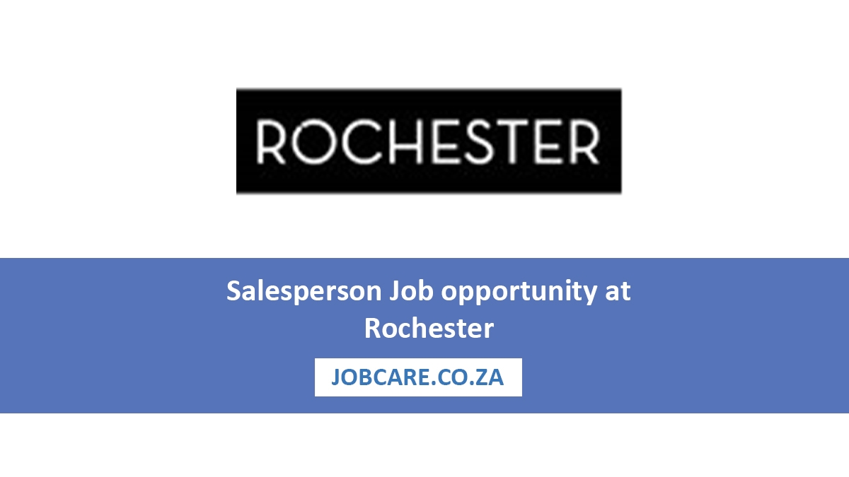 Salesperson Job opportunity at Rochester