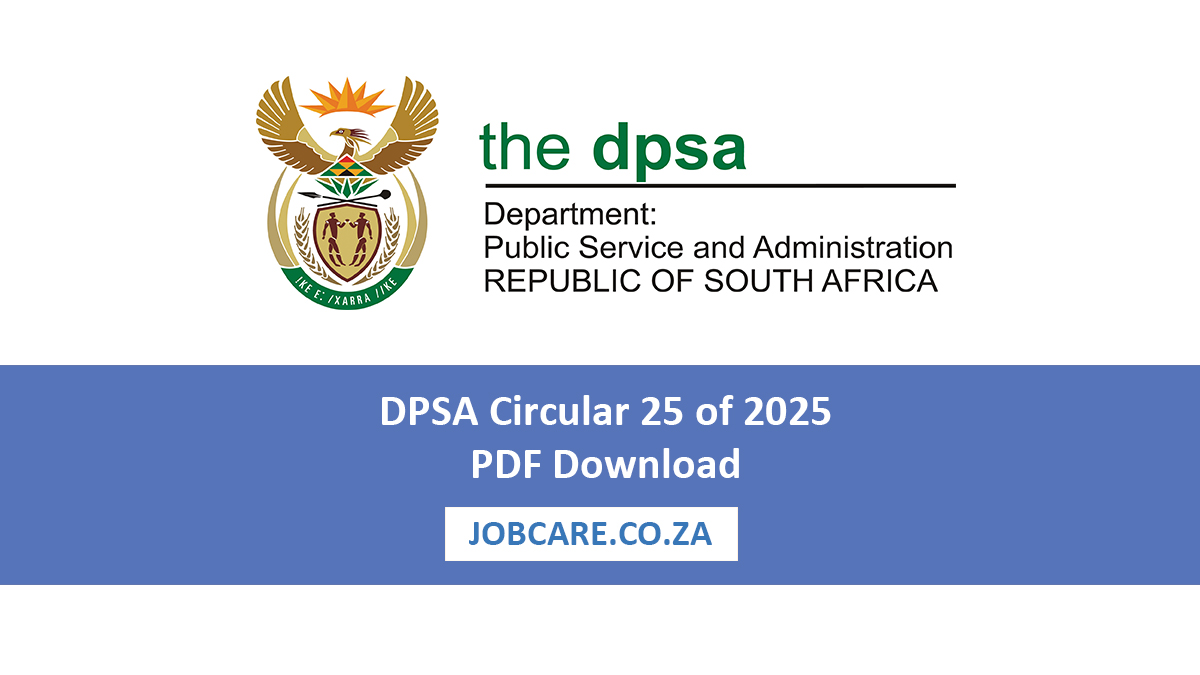 DPSA Circular 25 of 2025 PDF Download