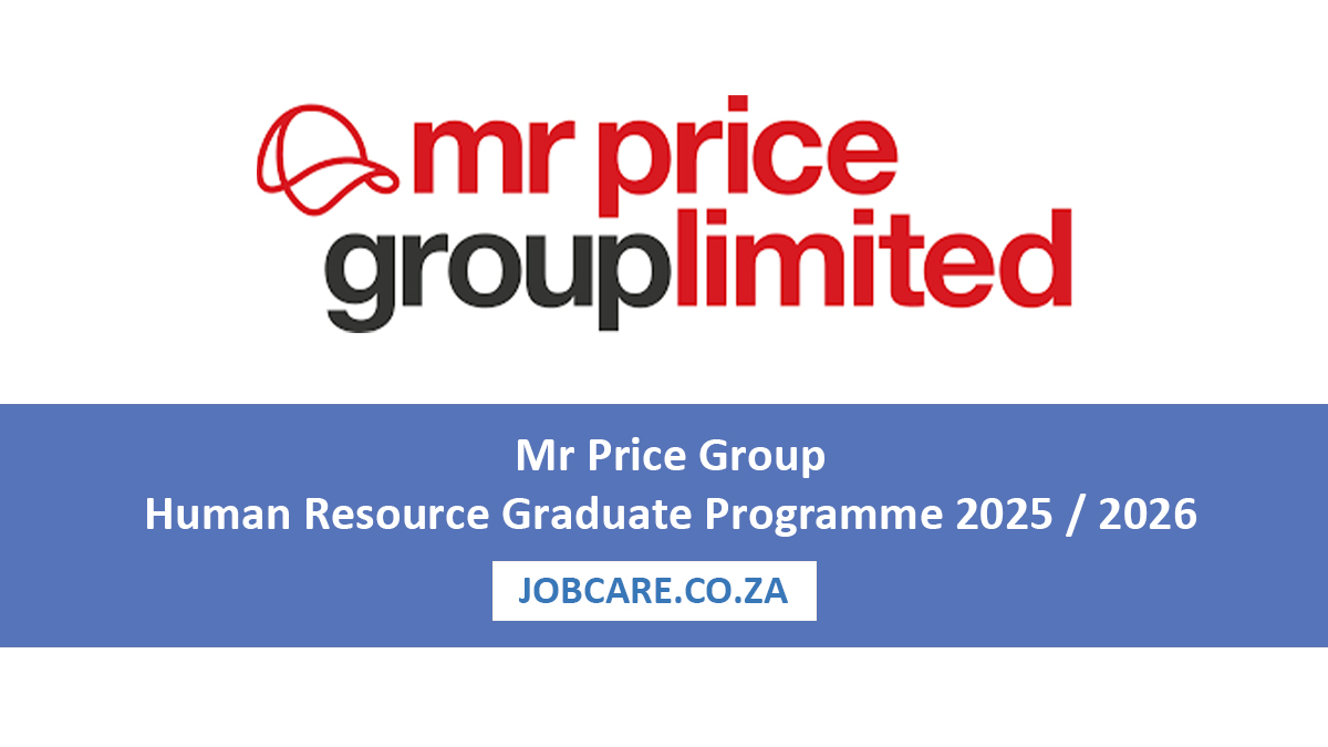 Mr Price Group Human Resource Graduate Programme 2025 / 2026