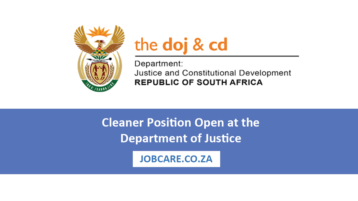 Cleaner Position Open at the Department of Justice