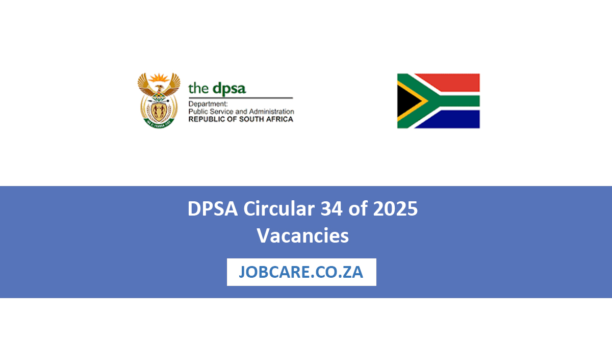 DPSA Circular 34 of 2025 Vacancies