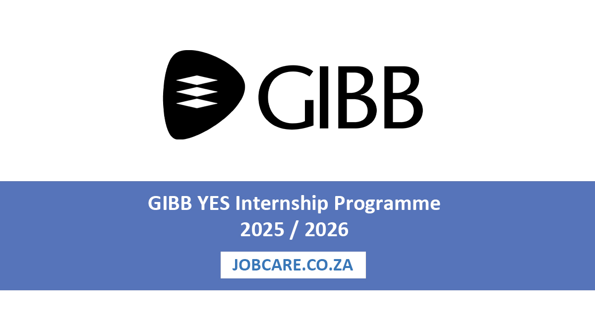 GIBB YES Internship Programme 2025 / 2026