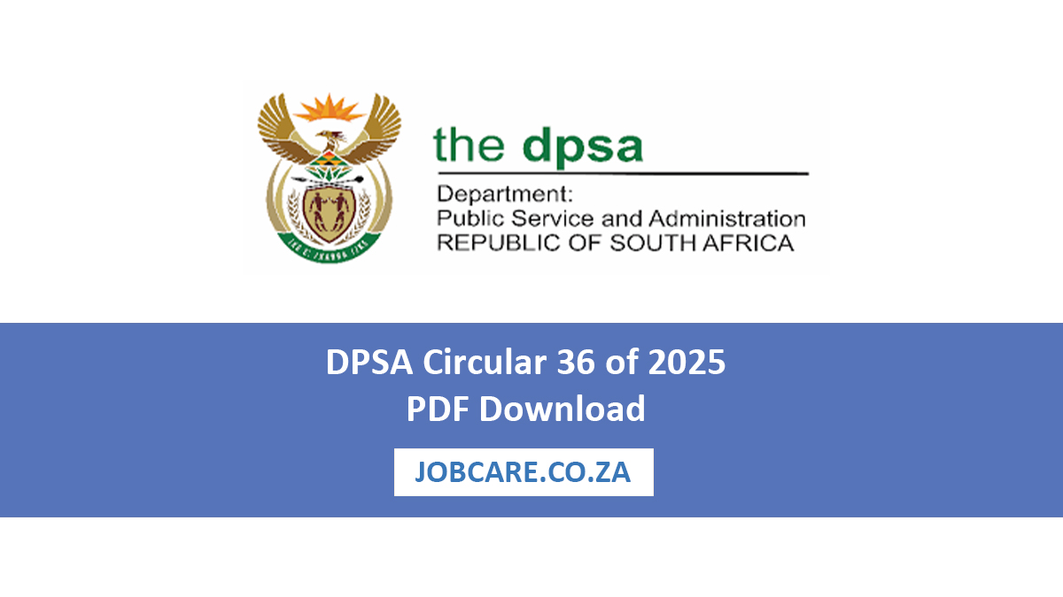 DPSA Circular 36 of 2025 PDF Download
