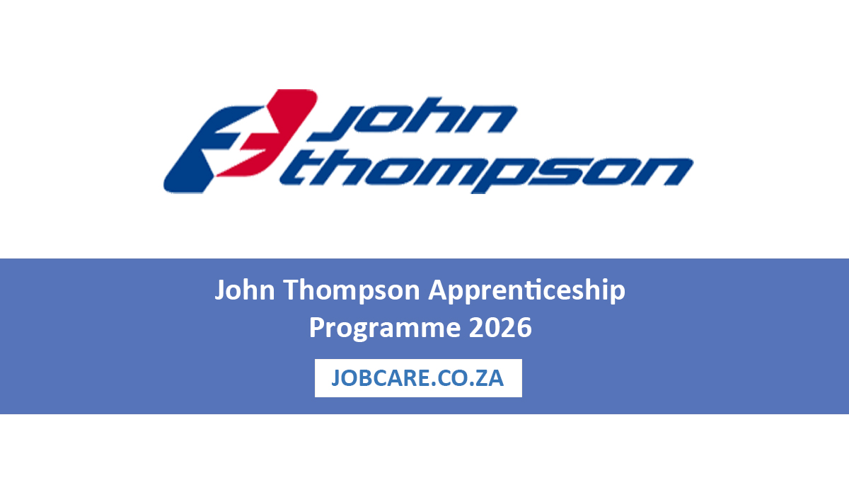 John Thompson Apprenticeship Programme 2026